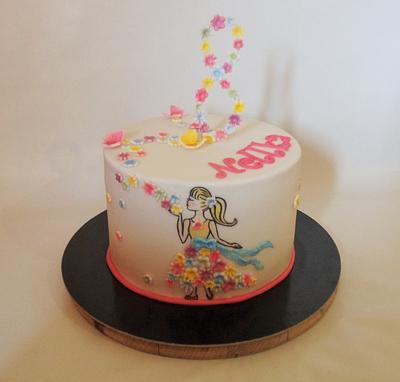 Girl with flowers - Cake by Veronika