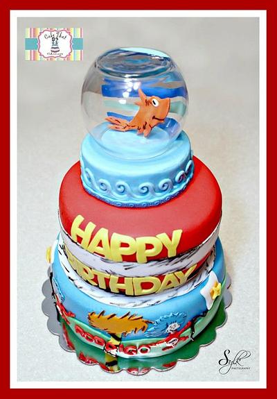 Dr. Seuss fish bowl cake - Cake by Genel