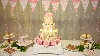 Ruffles and Roses cake table - Cake by Cakes by Deborah