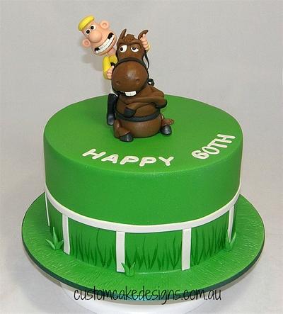 Wallace & Gromit Race Horse Trainer Cake - Cake by Custom Cake Designs