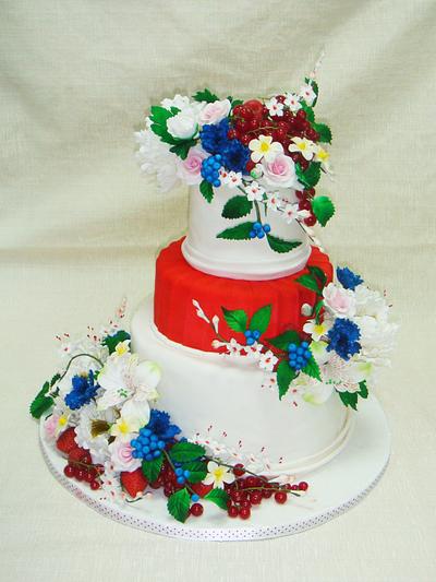 red and blue - Cake by Lala