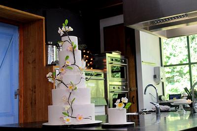 double sided wedding cake - Cake by Sabsy Cake Dreams 