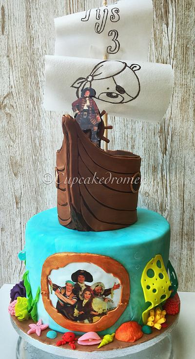Pirate cake (Piet Piraat) - Cake by Cupcakedromen (Wanda) 