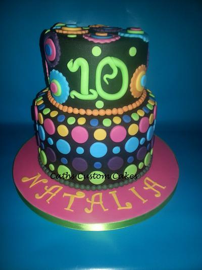 Neon party - Cake by Cath