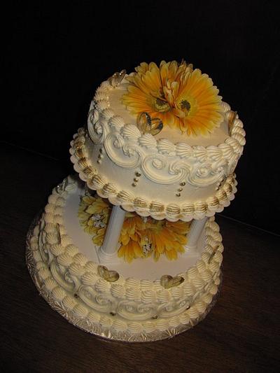 Golden Anniversary - Cake by Lacey Deloli