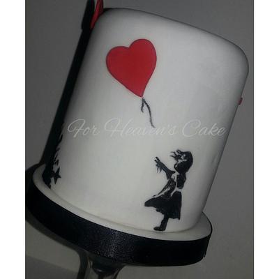 1cake 3 Hand Painted Banksy Pictures - Cake by Bobbie-Anne Wright (For Heaven's Cake)