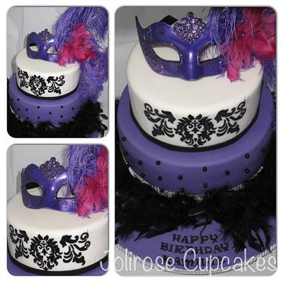 Masquerade Cake - Cake by Jolirose Cake Shop