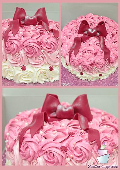 Rosette Cake! - Cake by YumZee_Cuppycakes