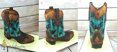 Cowgirl Boot - Cake by Whitsunday Baked Creations - Deb Smith