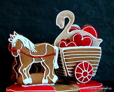 Horse carriage with biscuits - Cake by Sayitwithginger