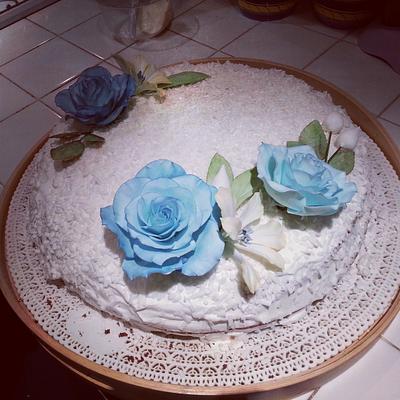 Light blue roses - Cake by Federica Mosella