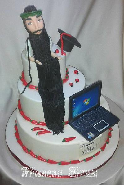 Graduation cake with a long beard - Cake by Filomena