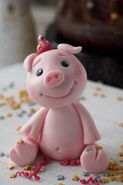 Happy New Year Pig good luck  - Cake by Agnes Linsen