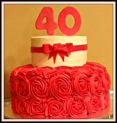 Ruby anniversary cake - Cake by Jessica Chase Avila