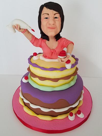 Bubble Head Birthday Cake - Cake by Yoana Dolce Cake