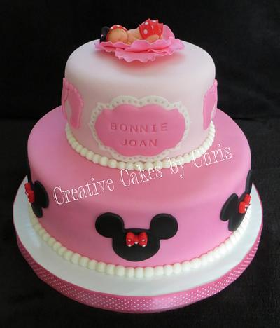 Minnie Baby Shower - Cake by Creative Cakes by Chris