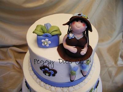 Leigha's baby shower cake - Cake by Peggy Does Cake