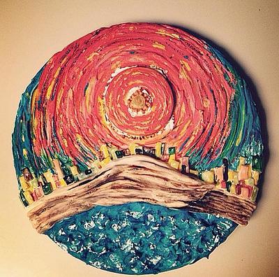 I 4 elementi al tramonto - Cake by Gina Assini