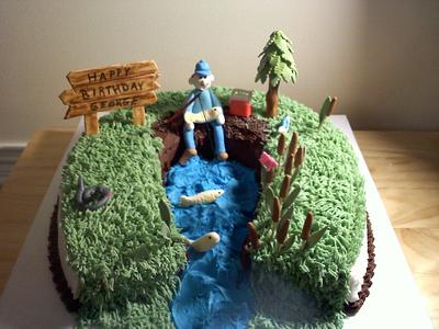 Fishing Birthday Cake - Cake by Kimberly