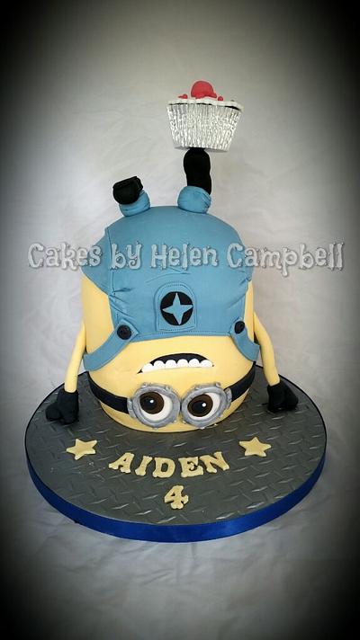 Upside Down Minion - Cake by Helen Campbell
