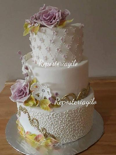 Pastel de boda  - Cake by Reposteriagilo