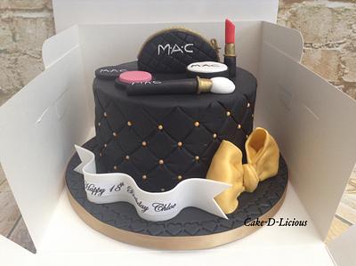 MAC Makeup 18th Birthday  - Cake by Sweet Lakes Cakes