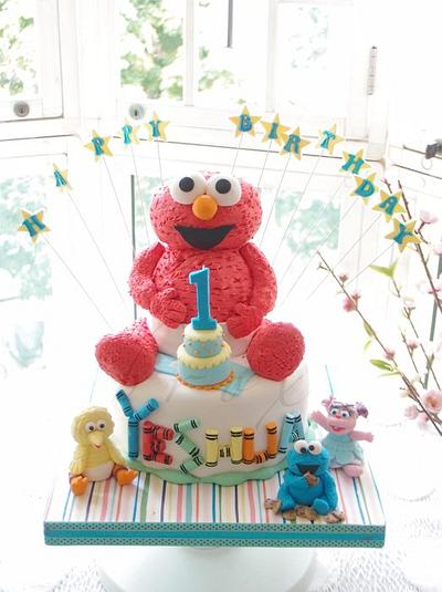 Elmo's world - Cake by Julie Manundo 