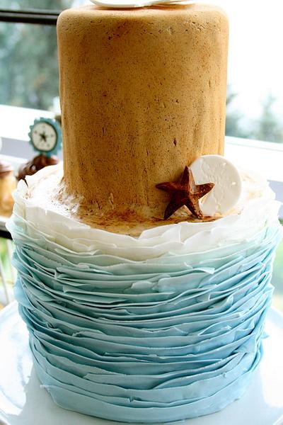 Ruffle Beach Cake - Cake by Rachel Skvaril