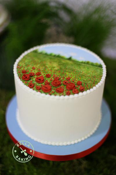 Field of Poppies Cake - Cake by Inga Ruby Cakes (formerly Bella Baking)