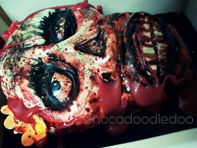 Dead in the Box - Cake by Chocadoodledoo