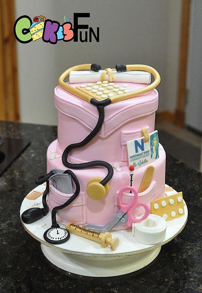 Nursing School Graduate Cake - Cake by Cakes For Fun