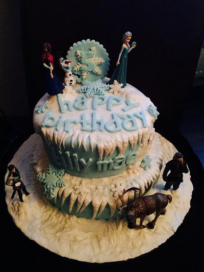 Disney's Frozen Cake - Cake by Delight bites