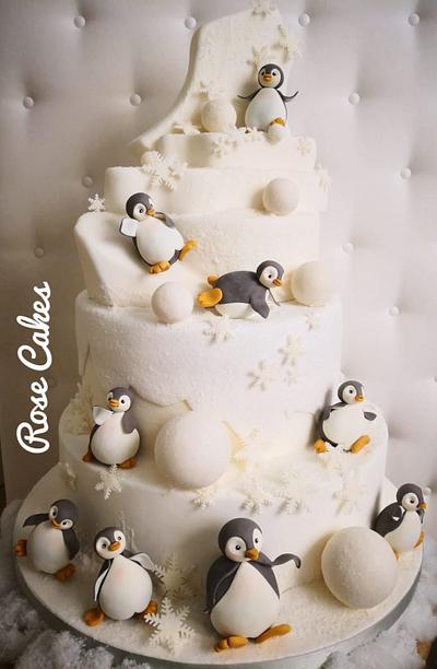 Sweet Penguins - Cake by Rose Cakes