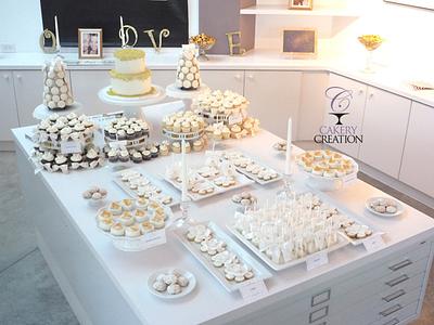 Arts Center wedding dessert table - Cake by Cakery Creation Liz Huber