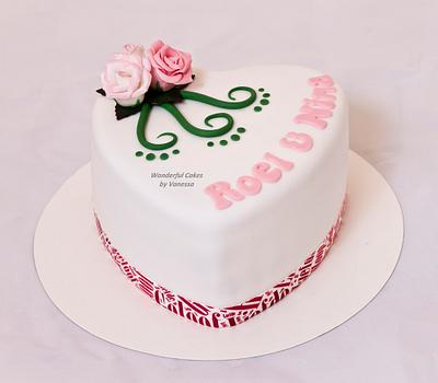 first wedding anniversary - Cake by Vanessa