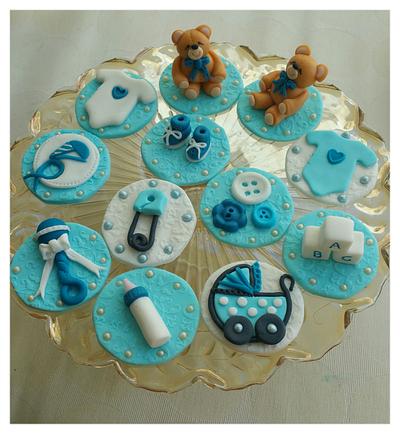 Baby Shower Cupcakes 💙💙💙💙 - Cake by CAKE RAGA