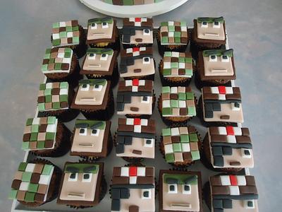 MINECRAFT CAKES AND CUPCAKES - Cake by Ana Júlia Mansur Marques