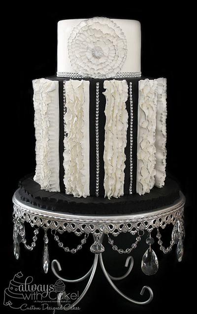 Black & White Splendor - Cake by AlwaysWithCake