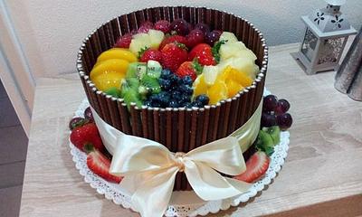 friut chocolate cake - Cake by Ellyys