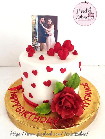 Romantic Lovers Cake - Cake by Hend Taha-HODZI CAKES