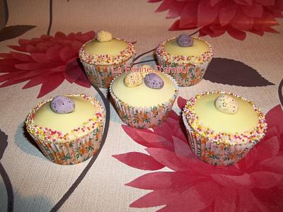 Easter Cupcakes - sprinkles and chocolate eggs. - Cake by Lucy's Cakes and Bakes