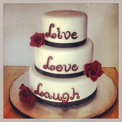 Live, love, laugh - Cake by ICandycakesbyTiffiny