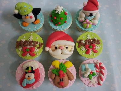Christmas cupcake - Cake by lyanne