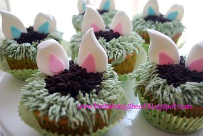Easter Bunny Cupcakes! - Cake by Loren Ebert