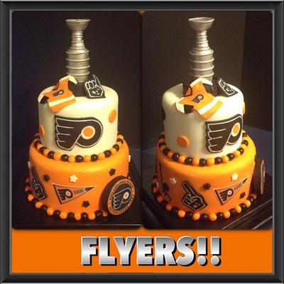 Flyers Cake - Cake by Tracy's Custom Cakery LLC