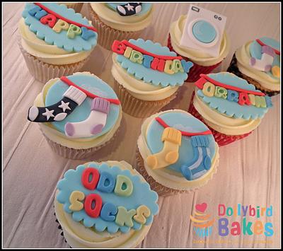 Odd Sock's cupcakes - Cake by Dollybird Bakes