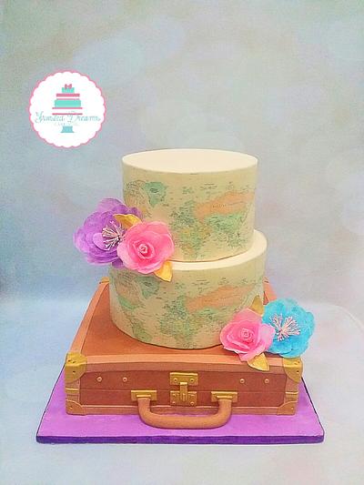 Travellers inLOVE - Cake by Frosted Dreams 
