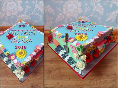 Castlecaulfield's Britain in Bloom cake - Cake by K Cakes