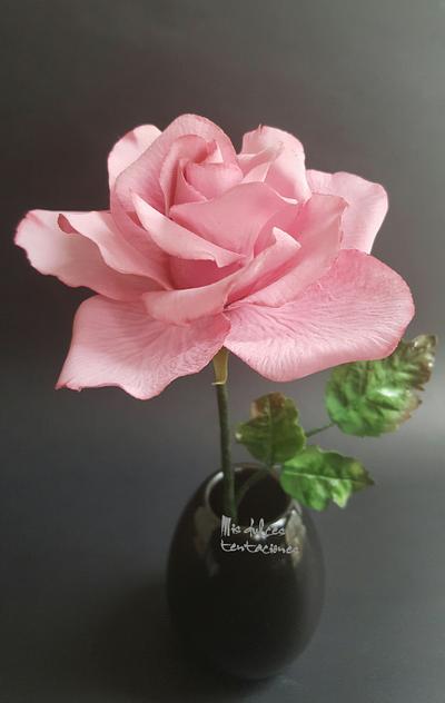 Sugar flower rose  - Cake by Asya Vencheva 