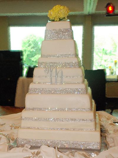 Square Tower of Crystals - Cake by ButtonSweets